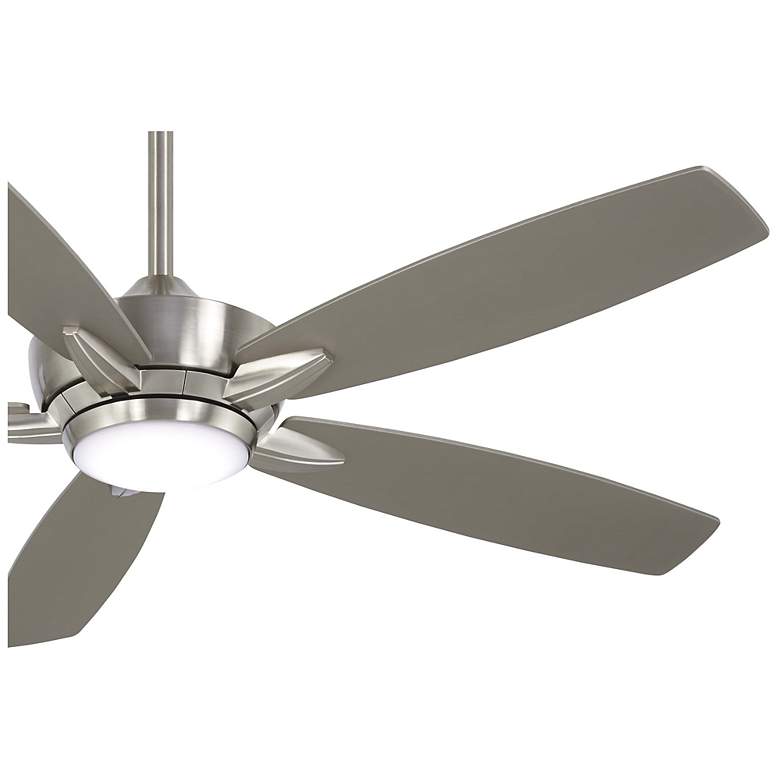 Image 4 52" Minka Aire Kelvyn Brushed Nickel CCT LED Ceiling Fan with Remote more views
