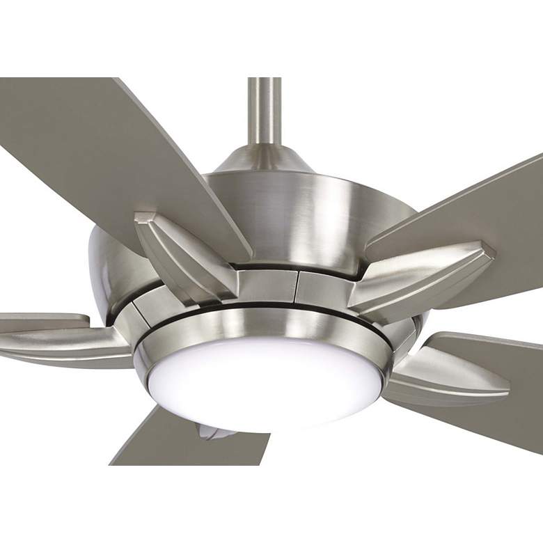 Image 6 52" Minka Aire Kelvyn Brushed Nickel CCT LED Ceiling Fan with Remote more views