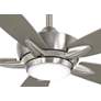 52" Minka Aire Kelvyn Brushed Nickel CCT LED Ceiling Fan with Remote