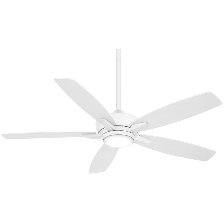 Image 2 52 inch Minka Aire Kelvyn Flat White CCT LED Ceiling Fan with Remote