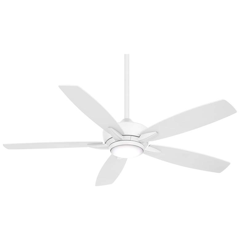 Image 2 52 inch Minka Aire Kelvyn Flat White CCT LED Ceiling Fan with Remote