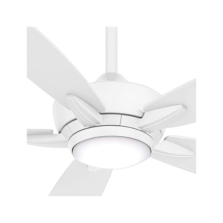 Image 3 52 inch Minka Aire Kelvyn Flat White CCT LED Ceiling Fan with Remote more views