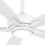 52" Minka Aire Kelvyn Flat White CCT LED Ceiling Fan with Remote