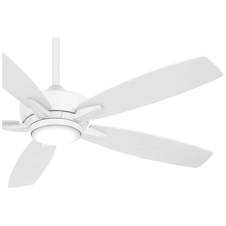 Image 4 52 inch Minka Aire Kelvyn Flat White CCT LED Ceiling Fan with Remote more views