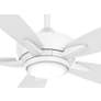 52" Minka Aire Kelvyn Flat White CCT LED Ceiling Fan with Remote