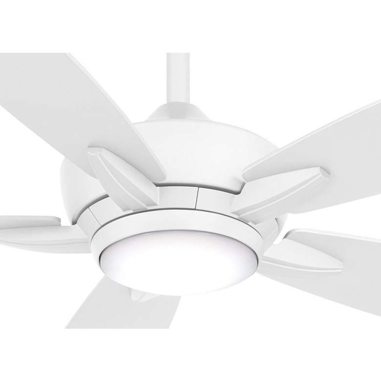 Image 5 52 inch Minka Aire Kelvyn Flat White CCT LED Ceiling Fan with Remote more views