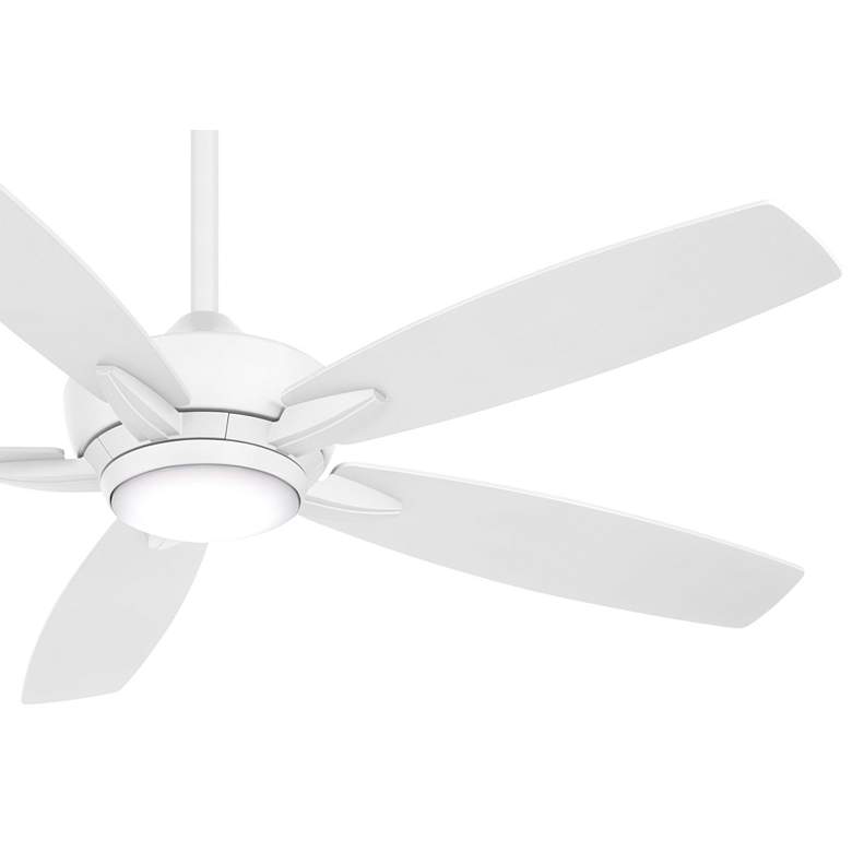 Image 6 52" Minka Aire Kelvyn Flat White CCT LED Ceiling Fan with Remote more views