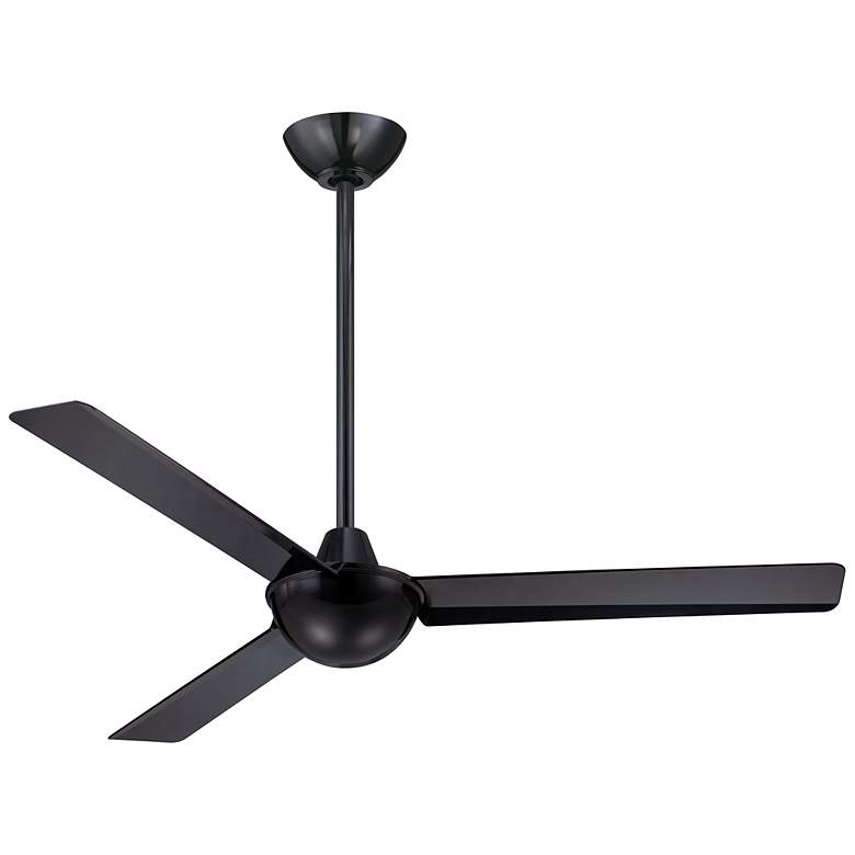 Image 2 52" Minka Aire Kewl Indoor Modern Black Ceiling Fan with Wall Control