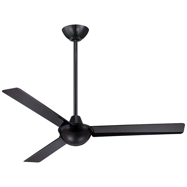 Image 2 52 inch Minka Aire Kewl Indoor Modern Black Ceiling Fan with Wall Control