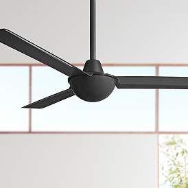 Image1 of 52" Minka Aire Kewl Indoor Modern Black Ceiling Fan with Wall Control