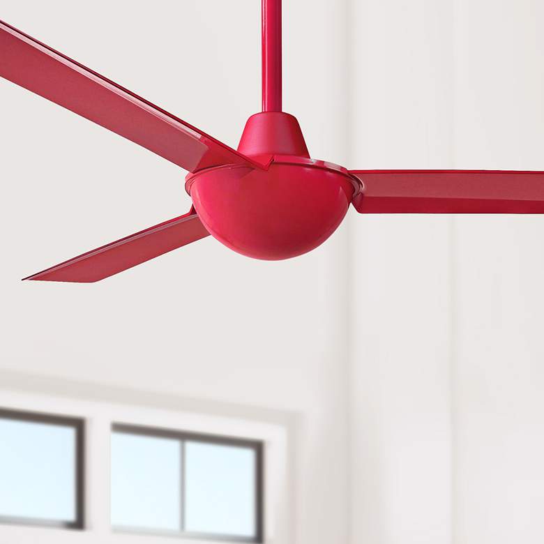 Image 1 52 inch Minka Aire Kewl Red Ceiling Fan