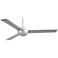 52" Minka Aire Kewl Silver Modern Indoor Ceiling Fan with Wall Control