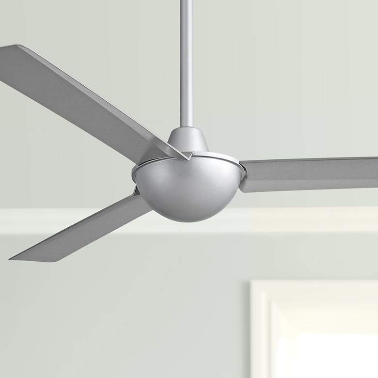 Image 1 52 inch Minka Aire Kewl Silver Modern Indoor Ceiling Fan with Wall Control
