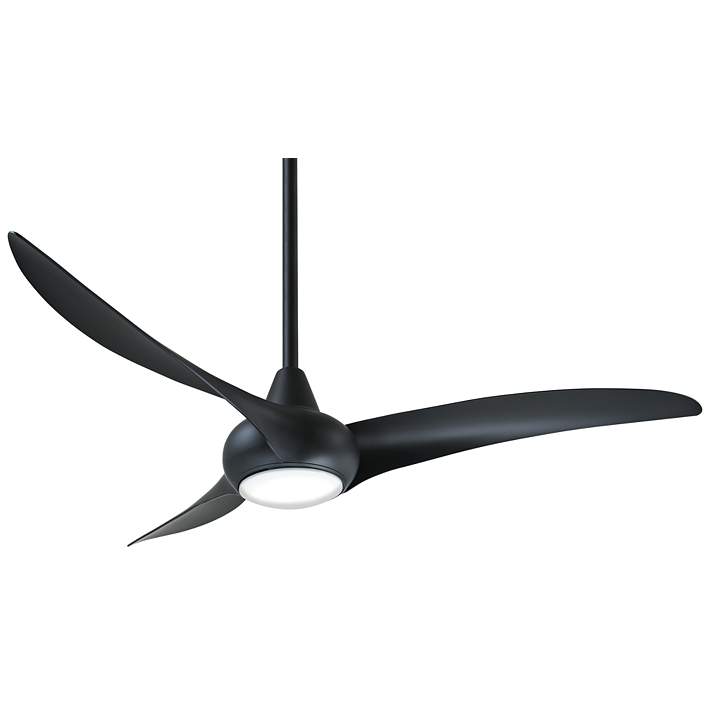 profil Express rør 52" Minka Aire Light Wave Coal LED Ceiling Fan with Remote - #59X73 | Lamps  Plus