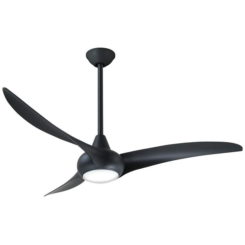 Image 2 52 inch Minka Aire Light Wave Coal LED Ceiling Fan with Remote