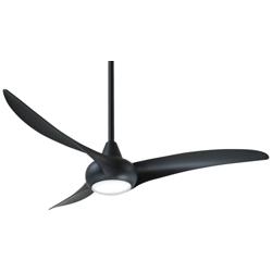 52&quot; Minka Aire Light Wave Coal LED Ceiling Fan with Remote