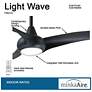 6_52" Minka Aire Light Wave Coal LED Ceiling Fan with Remote more views