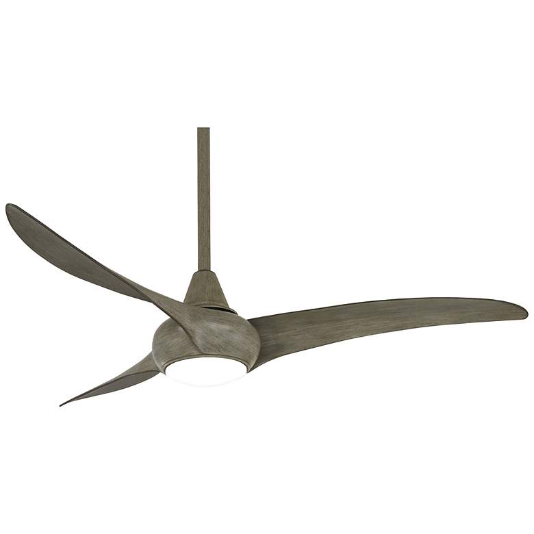Image 2 52" Minka Aire Light Wave Driftwood LED Ceiling Fan with Remote