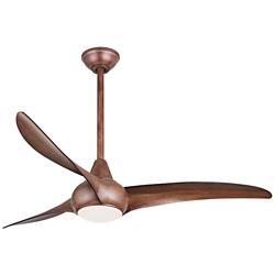 52&quot; Minka Aire Light Wave Koa Indoor LED Ceiling Fan with Remote