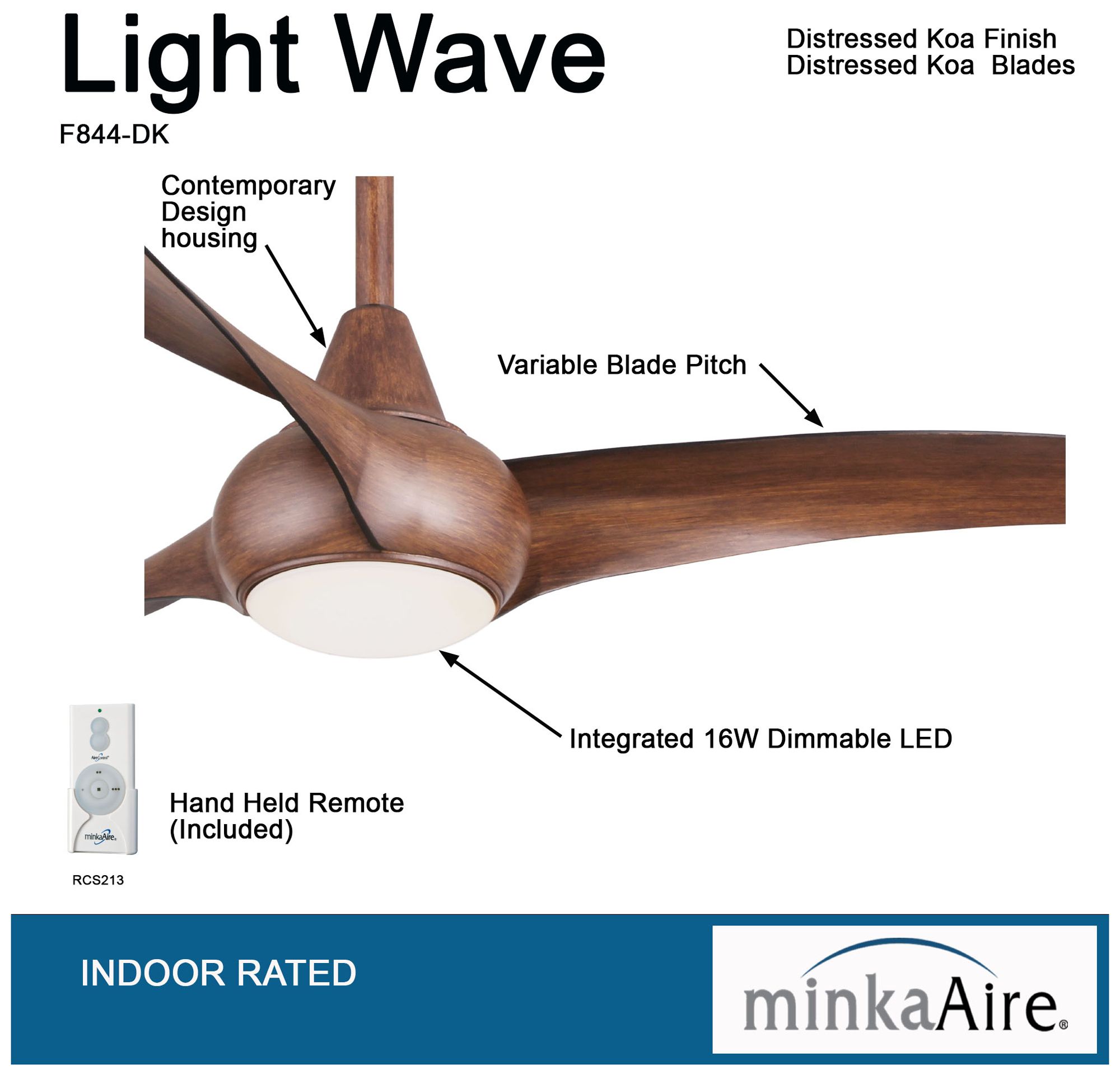 Minka Aire Light Wave Ceiling Fan