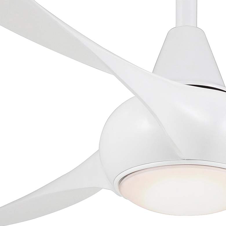 Image 3 52" Minka Aire Light Wave Modern White Ceiling Fan with Remote Control more views