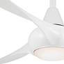 52" Minka Aire Light Wave Modern White Ceiling Fan with Remote Control