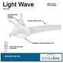 5_52" Minka Aire Light Wave Modern White Ceiling Fan with Remote Control more views