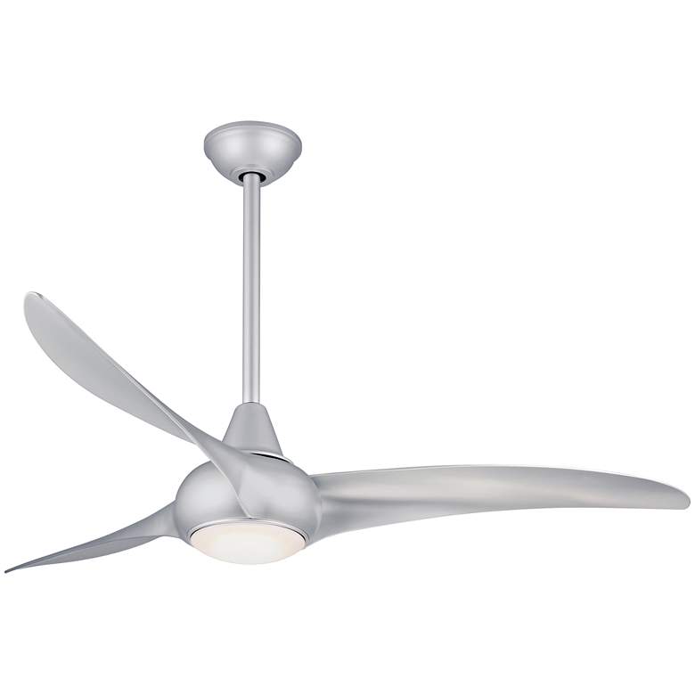 Image 2 52 inch Minka Aire Light Wave Silver Modern Ceiling Fan with Remote