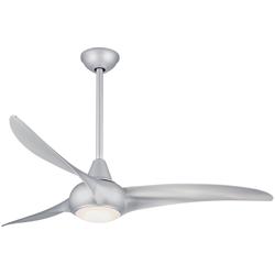 52&quot; Minka Aire Light Wave Silver Modern Ceiling Fan with Remote