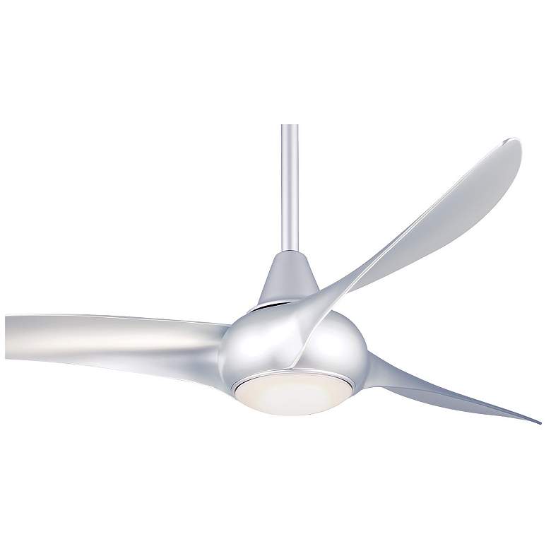 Image 4 52" Minka Aire Light Wave Silver Modern Ceiling Fan with Remote more views