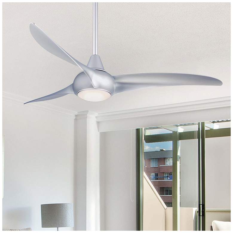 Image 7 52" Minka Aire Light Wave Silver Modern Ceiling Fan with Remote more views