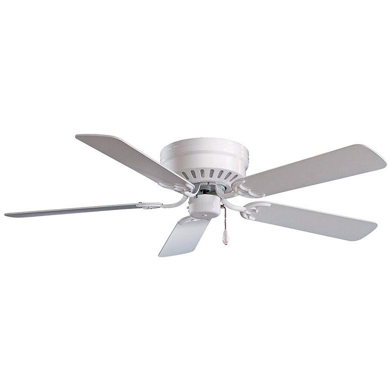 Image 2 52 inch Minka Aire Mesa White Traditional Ceiling Fan with Pull Chain