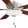 52" Minka Aire Minute Brushed Nickel LED Ceiling Fan with Pull Chain