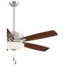 4_52" Minka Aire Minute Brushed Nickel LED Ceiling Fan with Pull Chain more views