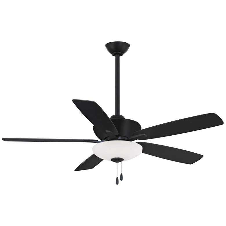 Image 1 52 inch Minka Aire Minute Coal Finish Indoor LED Pull Chain Ceiling Fan