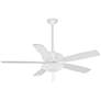 52" Minka Aire Minute Flat White Indoor Pull Chain LED Ceiling Fan