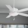 52" Minka Aire Minute Flat White Indoor Pull Chain LED Ceiling Fan