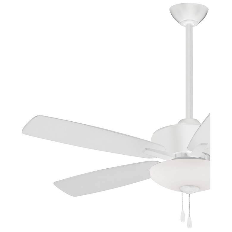 Image 4 52" Minka Aire Minute Flat White Indoor Pull Chain LED Ceiling Fan more views