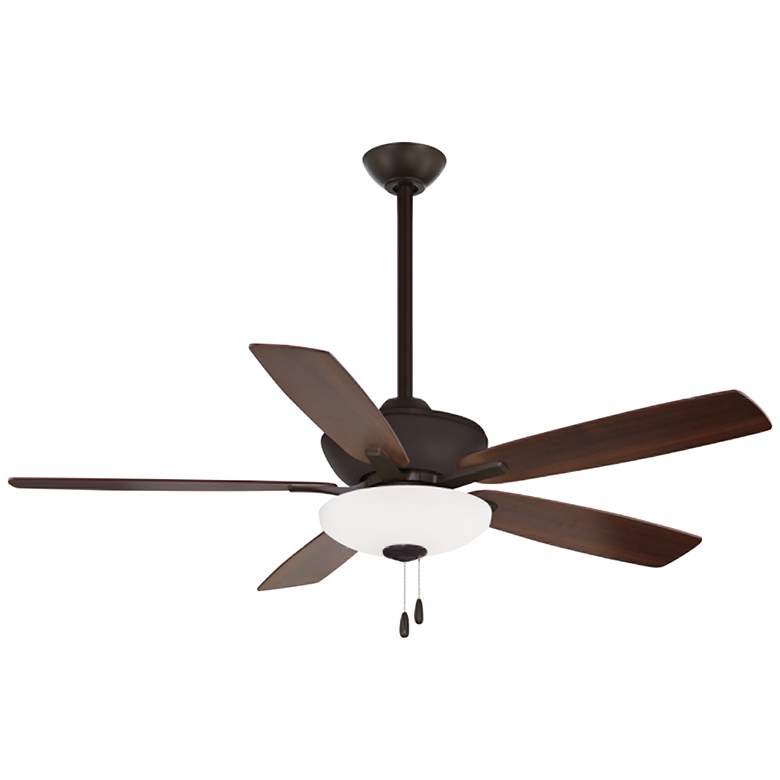 Image 1 52 inch Minka Aire Minute Oil-Rubbed Bronze LED Pull Chain Ceiling Fan