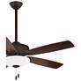 4_52" Minka Aire Minute Oil-Rubbed Bronze LED Pull Chain Ceiling Fan more views