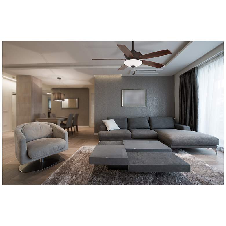 Image 7 52" Minka Aire Minute Oil-Rubbed Bronze LED Pull Chain Ceiling Fan more views