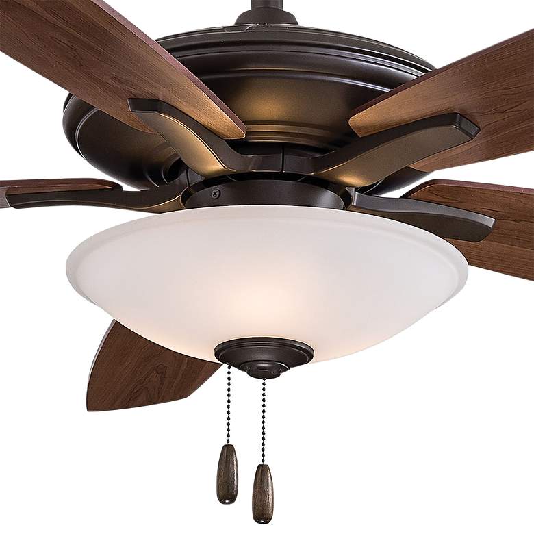 Image 3 52" Minka Aire Mojo Bronze Ceiling Fan with LED Light and Pull Chain more views