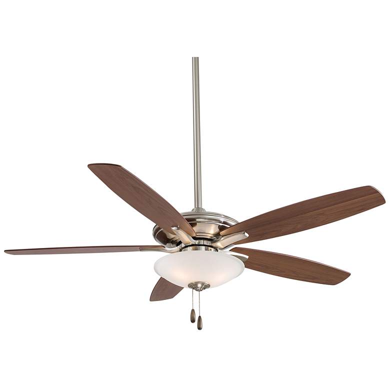 Image 2 52" Minka Aire Mojo Brushed Nickel LED Ceiling Fan with Pull Chain