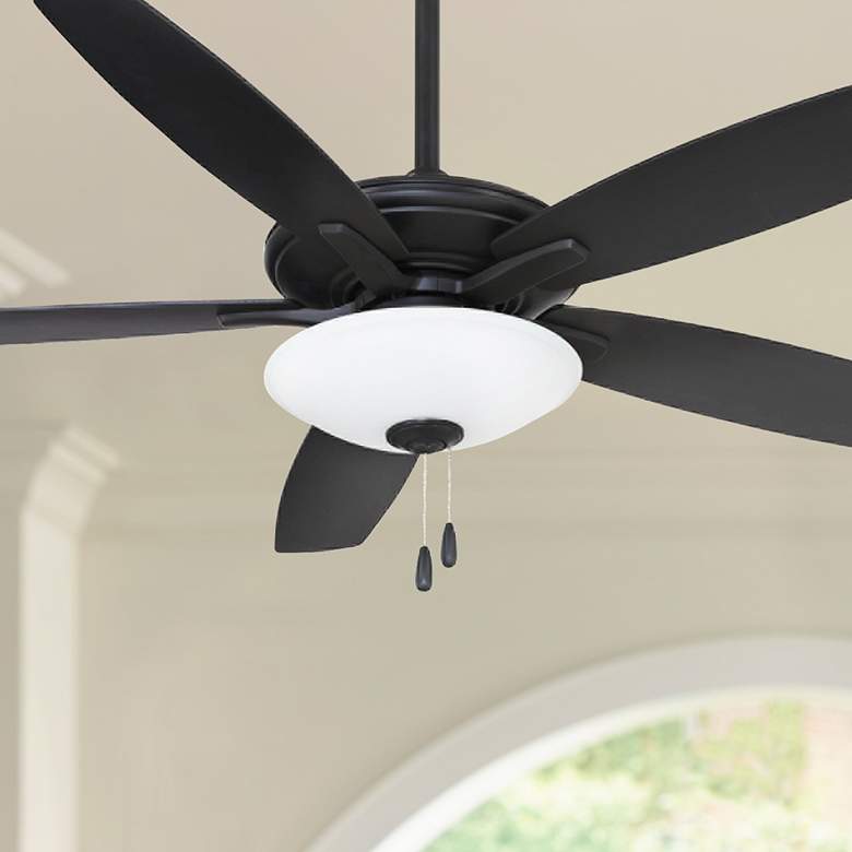 Image 1 52" Minka Aire Mojo Coal LED Ceiling Fan with Pull Chain