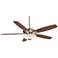 52" Minka Aire Mojo Frosted White Glass - Nickel Ceiling Fan