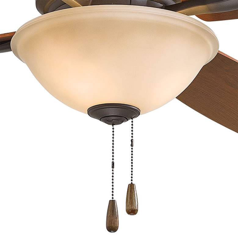 52 inch Minka Aire Mojo II Bronze LED Hugger Ceiling Fan with Pull Chain more views