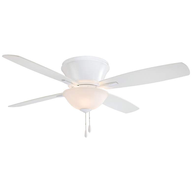 52&quot; Minka Aire Mojo II White Finish LED Light Pull Chain Ceiling Fan