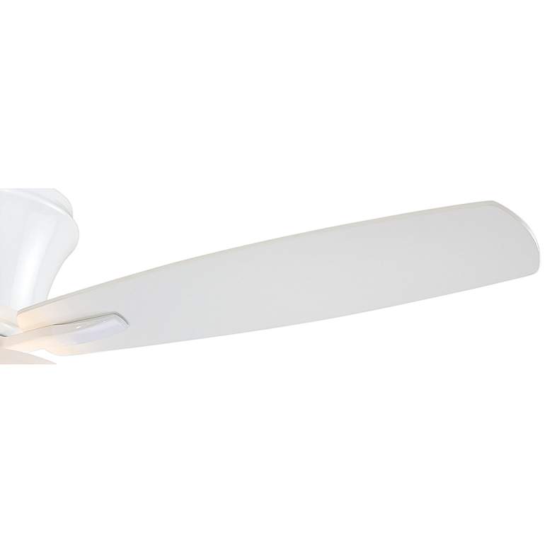 52&quot; Minka Aire Mojo II White Finish LED Light Pull Chain Ceiling Fan more views
