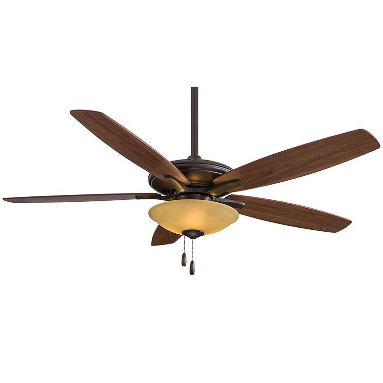 Image 2 52 inch Minka Aire Mojo Oil Rubbed Bronze LED Ceiling Fan with Pull Chain