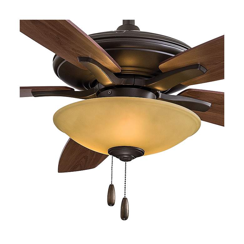 Image 3 52" Minka Aire Mojo Oil Rubbed Bronze LED Ceiling Fan with Pull Chain more views